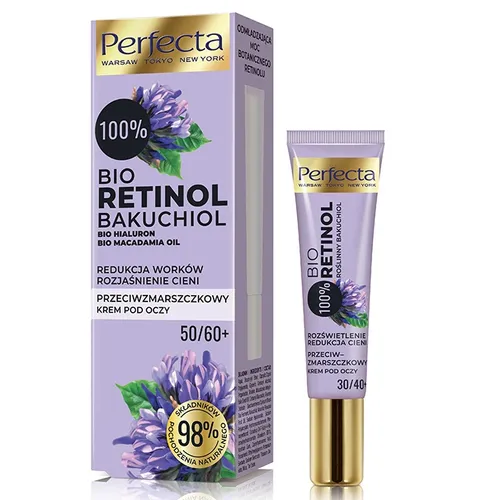 Perfecta Bio Retinol, Krem przeciwzmarszczkowy pod oczy, 50/60+