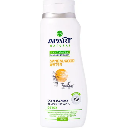 Apart Natural Detox, Oczyszczający żel pod prysznic `Sandalwood Water`