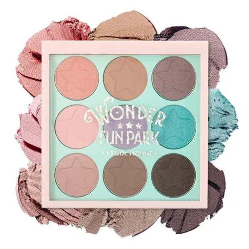 Etude Going Around On a Ferris Wheel, Wonder Fun Pack Color Eyes (Paleta 9 cieni do powiek)