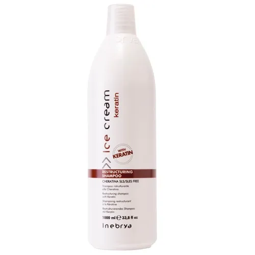 Inebrya Ice Cream, Keratin Shampoo (Szampon restrukturyzujący z keratyną) - 2