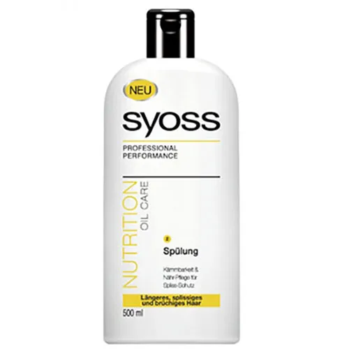 Syoss Nutrition Oil Care, Conditioner (Odżywka do włosów długich, łamliwych ze skłonnością do rozdwajania się końcówek)