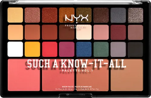 NYX Professional Makeup Such A Know-It-All Palette Vol.1 (Paleta do makijażu twarzy)