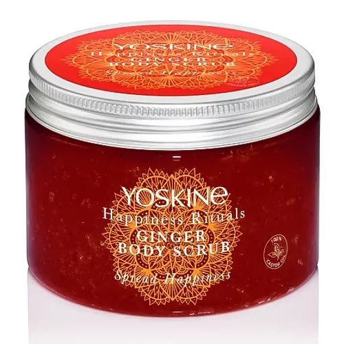 Yoskine Happiness Rituals, Ginger Body Scrub (Peeling cukrowy do ciała Imbir)