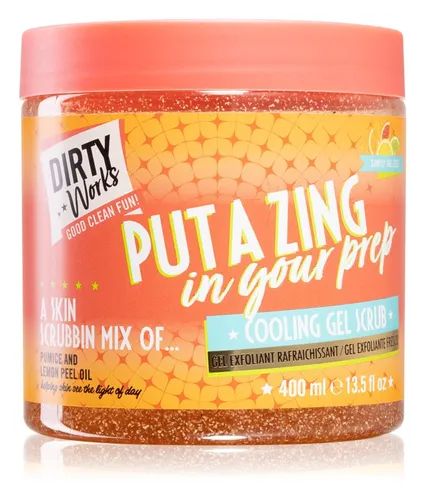 Dirty Works Put a Zing in Your Prep Cooling Gel Scrub (Orzeźwiający peeling do ciała)