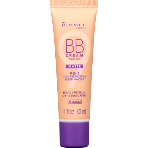 Rimmel BB Cream Matte 9 in 1 Skin Perfecting Super Makeup SPF 15 (Matujący krem BB 9 w 1)