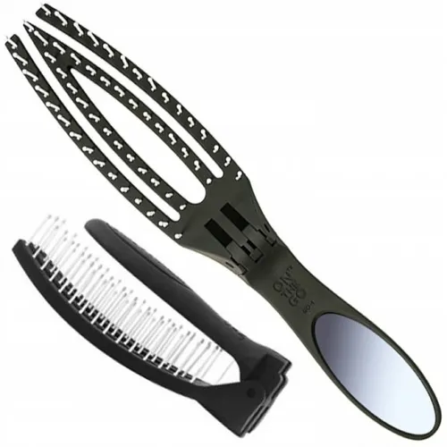 Olivia Garden On The Go Smooth & Style Fingerbrush (Szczotka do włosów podróżna) - 1
