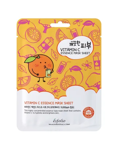 Esfolio Vitamin C Essence Mask Sheet (Rozświetlająca maska ​​z witaminą C)
