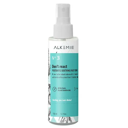 Alkmie Don't React, Prebiotic Soothing Face Tonic (Postbiotyczny tonik łagodzący) - 2