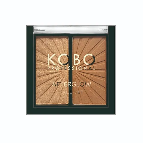 Kobo Professional Afterglow, Face Set Bronze (Kompaktowy duet do konturowania twarzy)