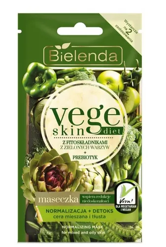 Bielenda Vege Skin Diet, Maseczka do twarzy `Normalizacja + detox`