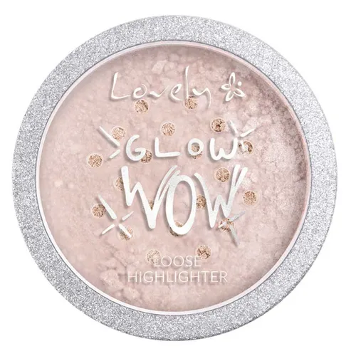 Lovely Insta Glow, Glow Wow Loose Highlighter (Sypki rozświetlacz do twarzy)