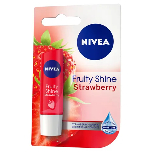 Nivea Strawberry Shine, 24h Melt-in Moisture (Pomadka ochronna truskawkowa) - 2