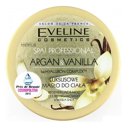 Eveline Cosmetics Argan & Vanilia, Luksusowe masło do ciała
