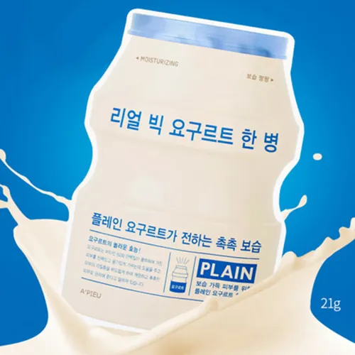 A'pieu Real Big Yogurt One-Bottle (Nawilżająco-rozświetlająca jogurtowa maseczka w płachcie z ekstraktem z moreli)