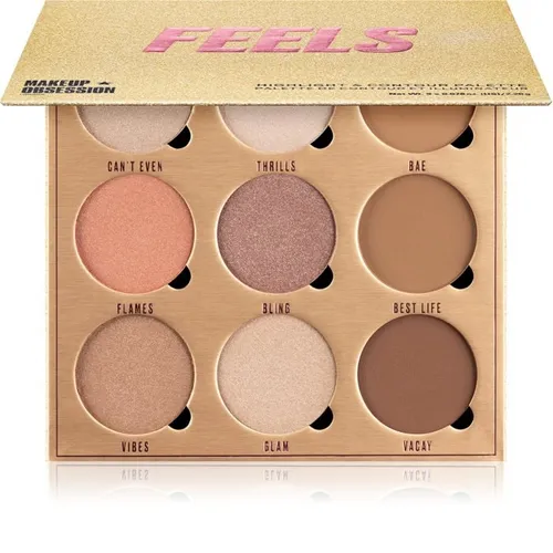 Makeup Obsession London Feels, Highlight & Contour Palette (Paleta do konturowania twarzy)