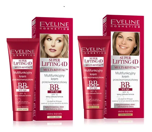 Eveline Cosmetics Super Lifting 4D, Multifunkcyjny krem przeciwzmarszczkowy BB - 2