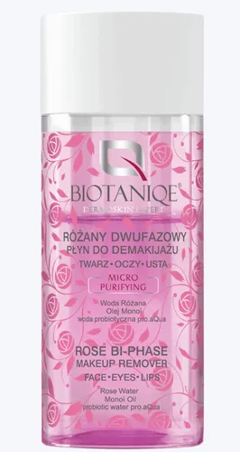 Biotaniqe Dermoskin Expert, Różany dwufazowy płyn do demakijażu
