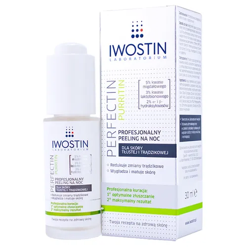Iwostin Perfectin Purritin, Profesjonalny peeling na noc dla skóry tłustej i trądzikowej