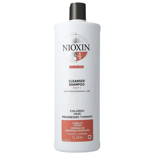 Nioxin System 4, Cleanser Shampoo (Szampon oczyszczający do włosów farbowanych z postępującą skłonnością do wypadania)