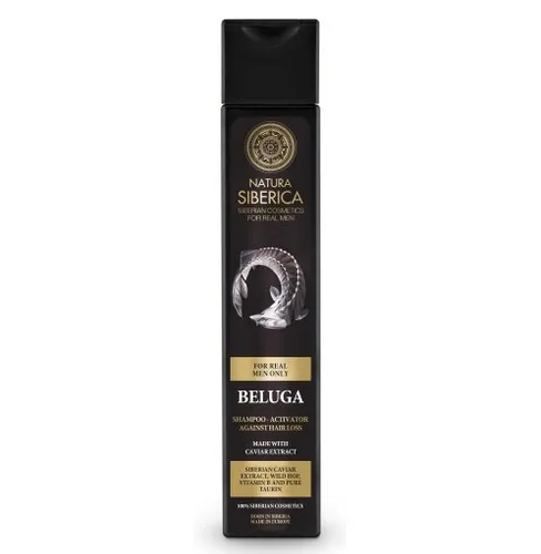 Natura Siberica Men, Szampon stymulujący wzrost włosów `Kawior bieługi`