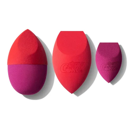 Morphe Brushes Coca Cola x Morphe, Bunch O'cherries 3-pieces Beauty Sponge Set (Zestaw trzech gąbeczek do makijażu) - 2