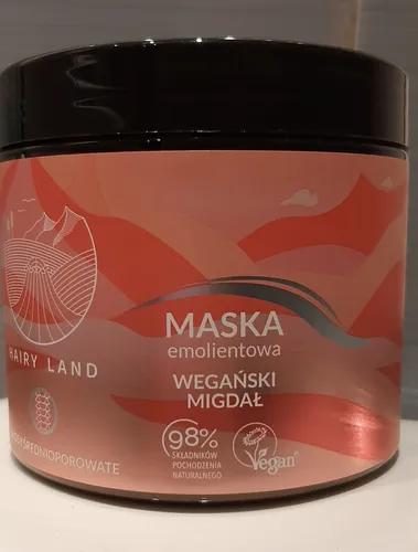 Hairy Land Maska Emolientowa do włosów średnioporowatych `Wegański migdał`