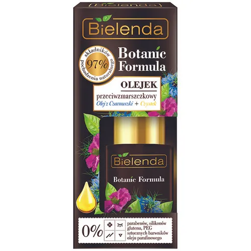 Bielenda Botanic Formula, Olejek przeciwzmarszczkowy `Olej z czarnuszki + czystek`