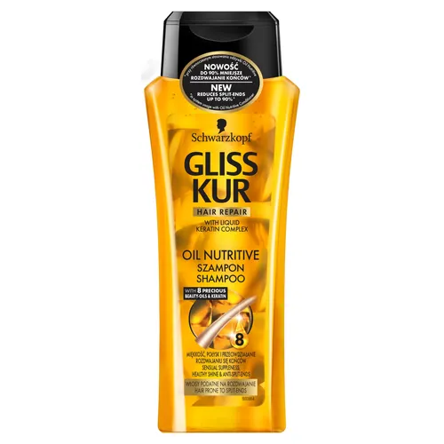 Schwarzkopf Gliss Oil Nutritive, Szampon do włosów przesuszonych i zniszczonych - 2