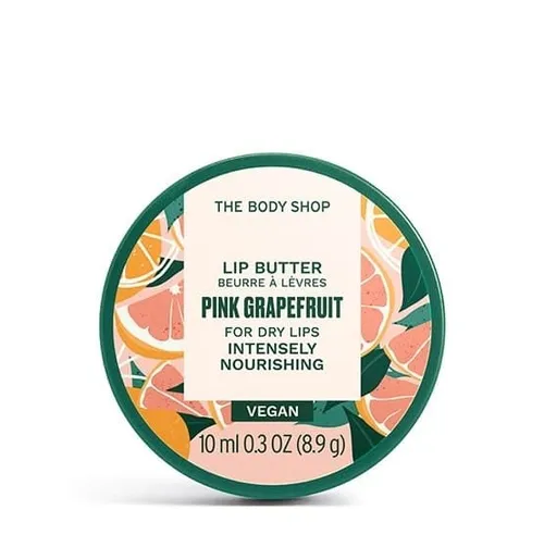 The Body Shop Pink Grapefruit, Vegan Lip Butter (Wegańskie masełko do ust `Różowy Grejfrut`)