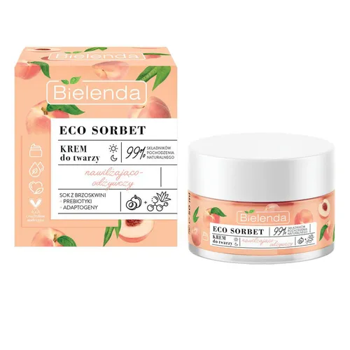 Bielenda Eco Sorbet, Krem nawilżająco-odżywczy `Brzoskwinia`