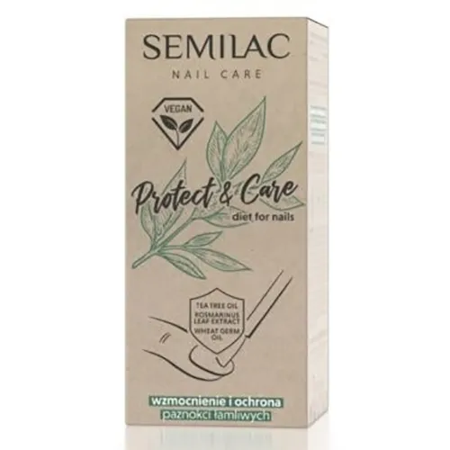 Semilac Protect & Care, Wegańska odżywka do paznokci - 2