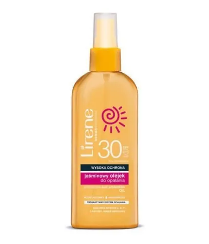 Lirene Dermoprogram Jaśminowy olejek do opalania SPF 30