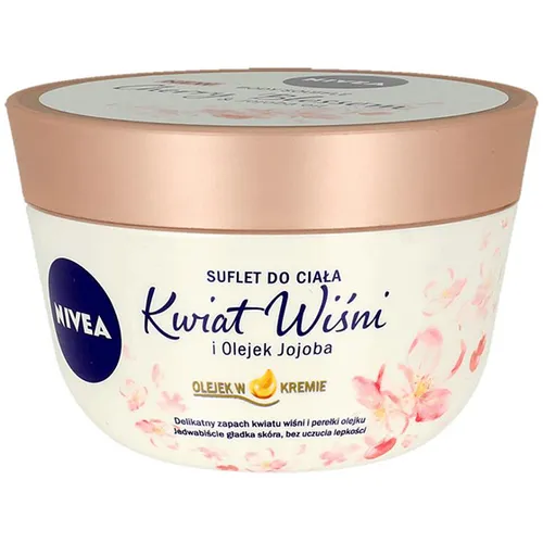 Nivea Body Souffle Cherry Blossom and Jojoba Oil (Olejek w kremie, Suflet do ciała ` Kwiat wiśni i olejek jojoba`)