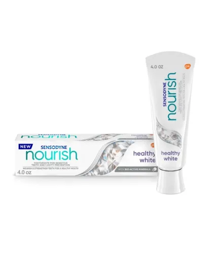 Sensodyne Nourish, Zdrowa Biel, Wzmacniająco-wybielająca pasta do zębów - 2