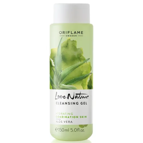 Oriflame Love Nature, Aloe Vera Cleansing Gel (Żel oczyszczający do twarzy z aloesem)