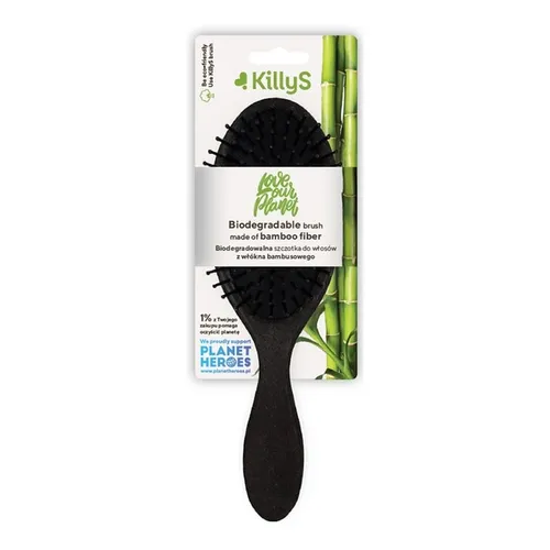 KillyS Biodegradable Brush Made of Bamboo Fiber (Biodegradowalna szczotka do włosów z włókna bambusowego)