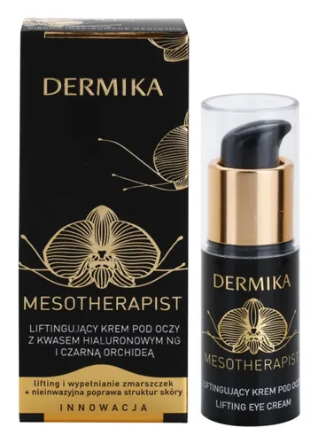 Dermika Mesotherapist, Liftingujący krem pod oczy z kwasem hialuronowym i czarną orchideą