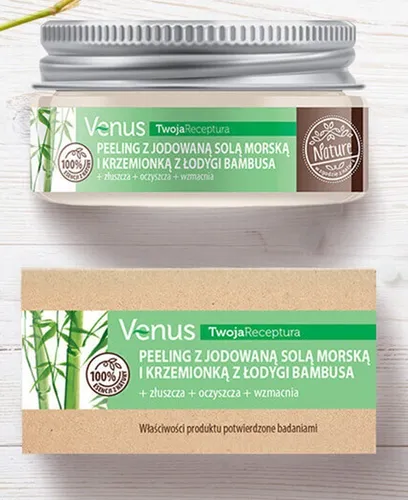Venus Nature, Twoja Receptura, Peeling z jodowaną solą morską i krzemionką z łodygi bambusa