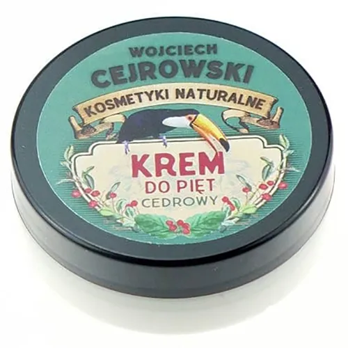 Wojciech Cejrowski Kosmetyki naturalne Krem cedrowy do pięt z mocznikiem i wyciągiem z yerba mate