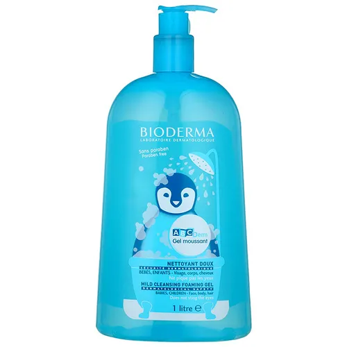 Bioderma ABC Derm, Gel Moussant (Łagodny żel myjący do włosów i ciała dla dzieci i niemowląt) - 2