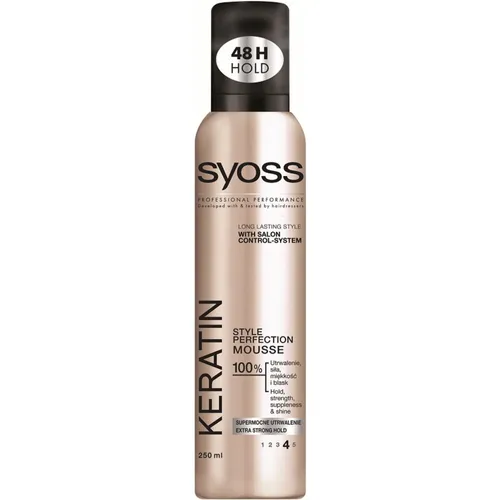 Syoss Keratin, Style Perfection Mousse (Pianka do włosów) - 2