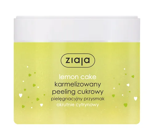 Ziaja Pielęgnacyjny przysmak, Karmelizowany peeling cukrowy `Okrutnie cytrynowy - Lemon Cake`