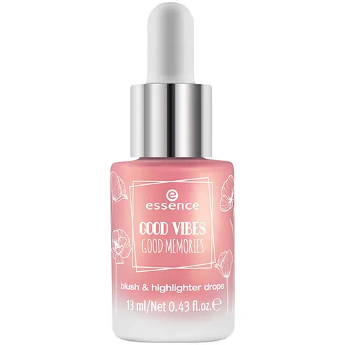 Essence Good Vibes Good Memories, Blush & Highliter Drops (Róż i rozświetlacz w kroplach)