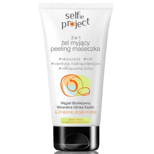Selfie Project 3w1 żel myjący + peeling + maseczka