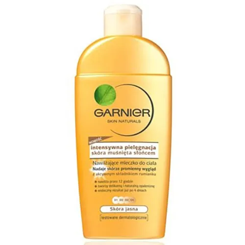 Garnier Intensywna Pielęgnacja Skóra Muśnięta Słońcem, Nawilżające mleczko do ciała