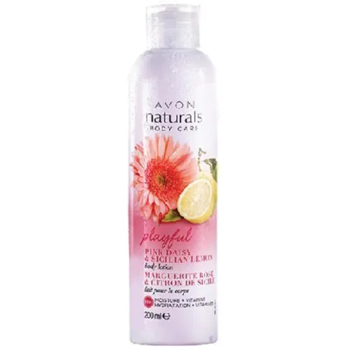 Avon Naturals, Pink Daisy & Sicilian Lemon, Body Lotion (Balsam do ciała  Stokrotka i sycylijska cytryna)