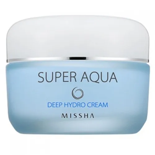 Missha Super Aqua, Deep Hydro Cream (Silnie nawilżający krem do twarzy)