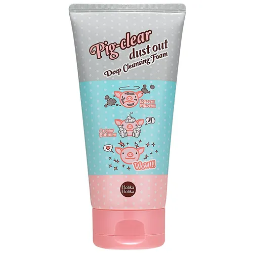 Holika Holika Pig-Clear Dust Out, Deep Cleansing Foam (Głęboko oczyszczająca kremowa pianka do mycia twarzy)