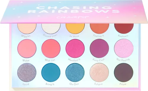 ColourPop Chasing Rainbows, Pressed Powder Shadow Palette (Paleta 15 cieni do powiek) - 1