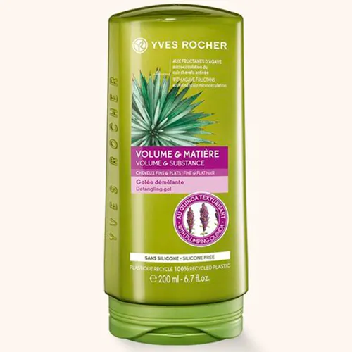 Yves Rocher Volume & Matiere, Apres-Shampooing Gelee Demelante (Odżywka zwiększająca objętość włosów z wyciągiem z komosy ryżowej)